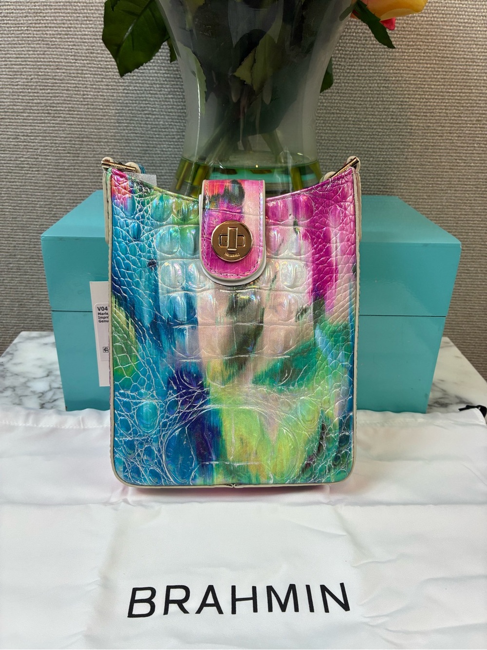Brahmin Impression Melbourne Multicolor Marley Crossbody Bag - NWT Rare Style 🔥